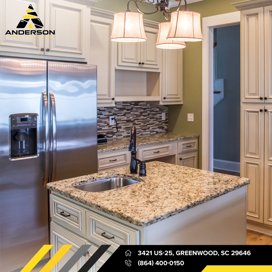 Do countertops sit directly on cabinets?